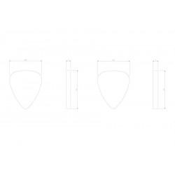 Tin of 4 LARGE felt picks Timber tones 12,00 €